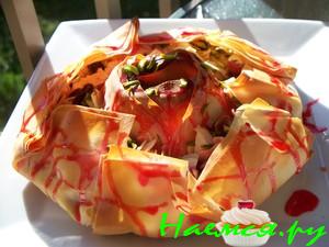 Вариант яблочного пирога из теста фила !!!