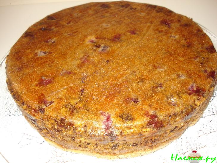 Торт без муки "Вишнёвый соблазн"