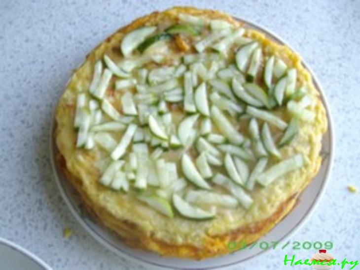 Торт овощной блинный