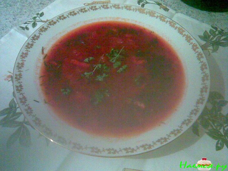 Борщ постный или диетический