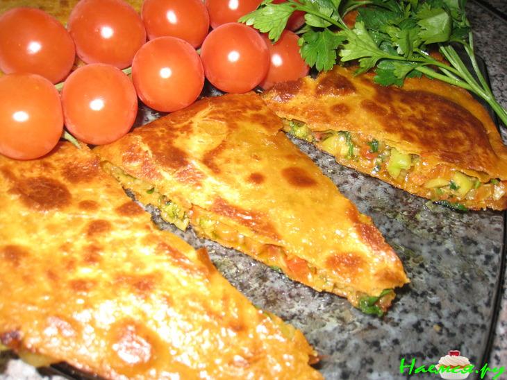 Мексиканские лепешки с овощами