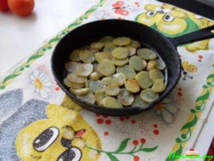 Треска с кабачками и сыром