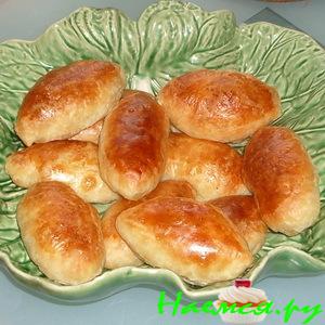 Пирожки с капустой из слоеного дрожжевого теста Пирожки с капустой из слоеного дрожжевого теста