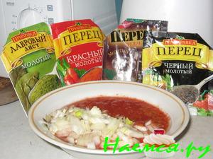 Простенький постненький соус к мясу