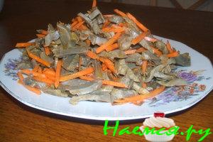 Салат из индюшиных сердечек