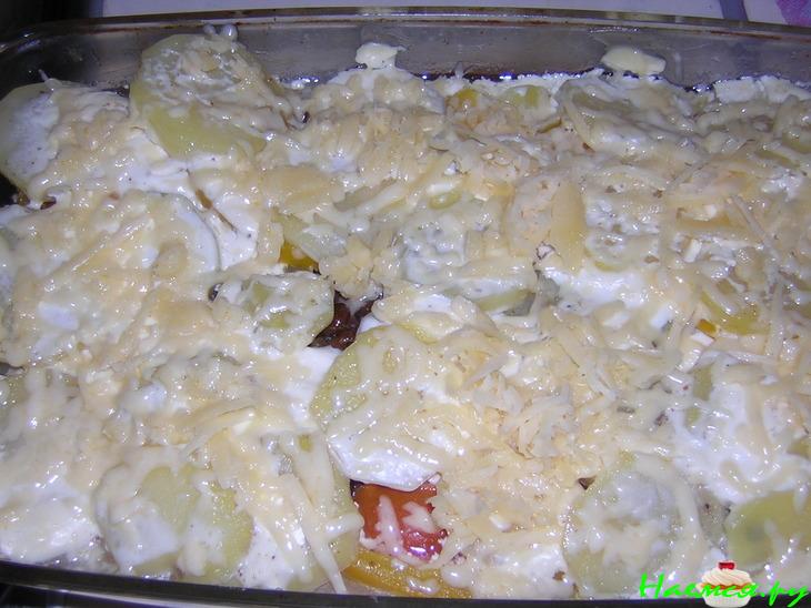 Треска с овощами Треска с овощами
