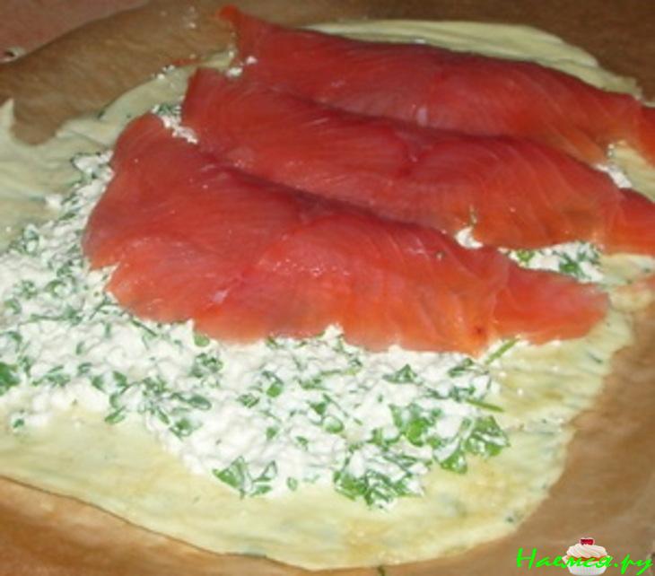 Рулет с форелью