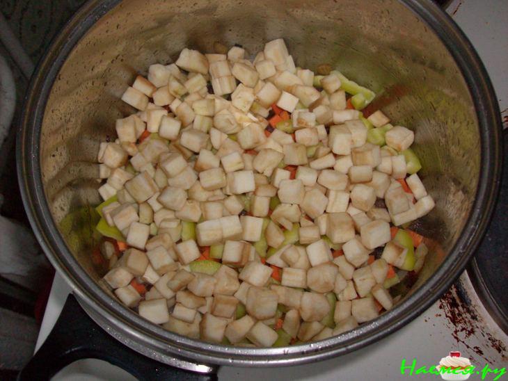 Лагман со спагетти