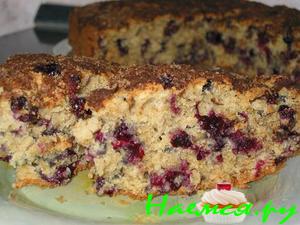 Овсяная коврижка с черной смородиной Овсяная коврижка с черной смородиной