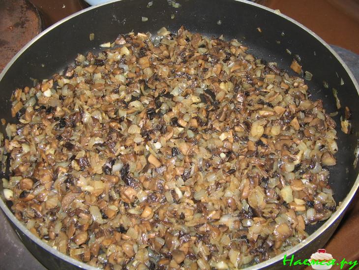 Пирожки печёные с грибами