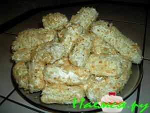 Слойки-лентяйки из слоеного теста с кремом