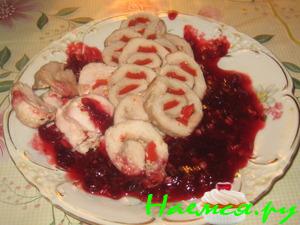 Рулеты по-хлудовски в багровых тонах