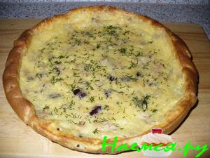 Омлет с тунцом, сыром и фасолью Омлет с тунцом, сыром и фасолью