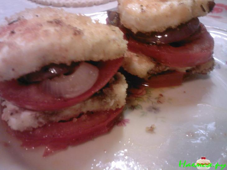 Сырно-овощные башенки