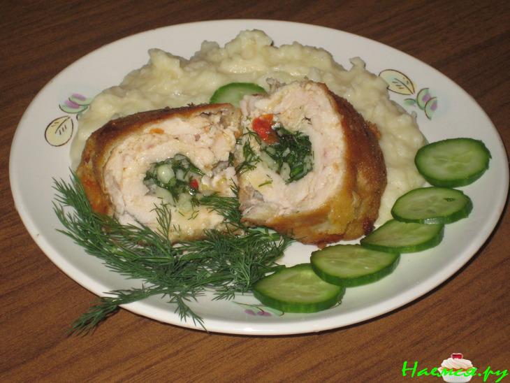 Котлеты по-киевски с паприкой и чесноком