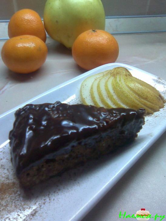 Кекс шоколадный с орехами и грушей для тех, кто не любит понедельники!