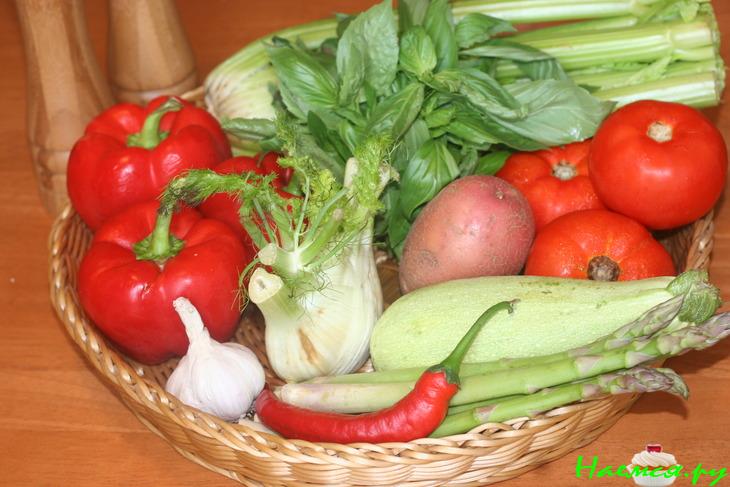 Минестроне с беконом