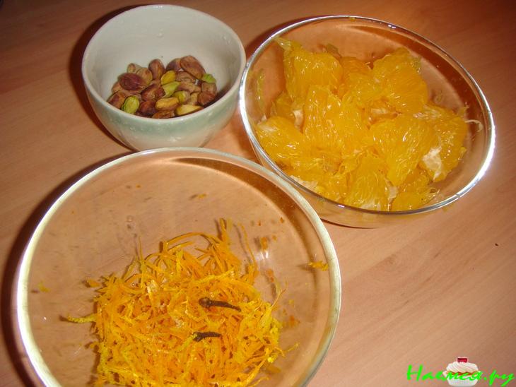 Пряный апельсиновый пирог с фисташками Пряный апельсиновый пирог с фисташками