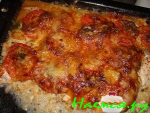 Куриное филе с помидорами и сыром Куриное филе с помидорами и сыром