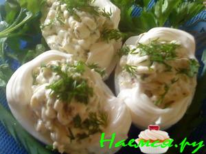 Яйца гусиные с грибочками