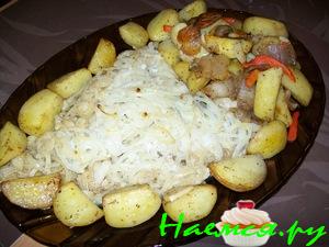 Палтус запеченный