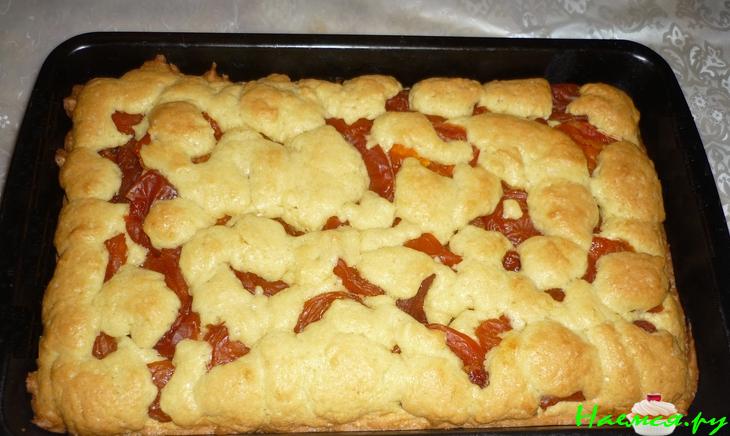 Пирог с курагой