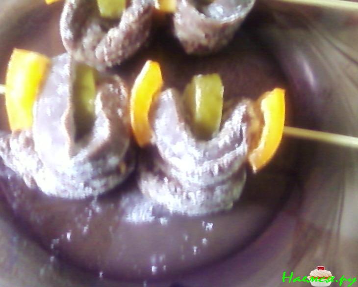 Печёнка на шпажках