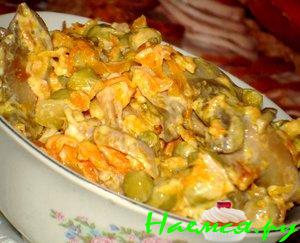 Салат куриный "Сытный"