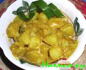 Картофель с карри