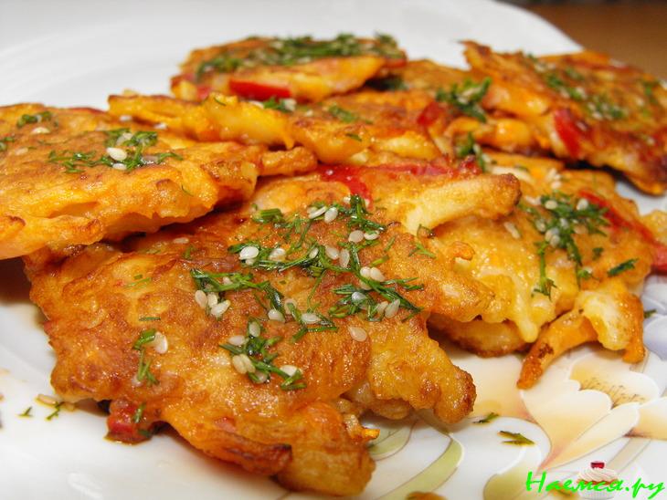 Оладьи по-корейски