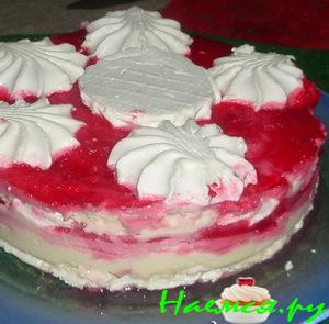 Торт зефирно-творожный