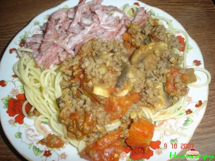 Спагетти с карбонатом