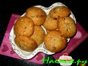 Печенье с белым шоколадом, ореxами и кокосовой стружкой