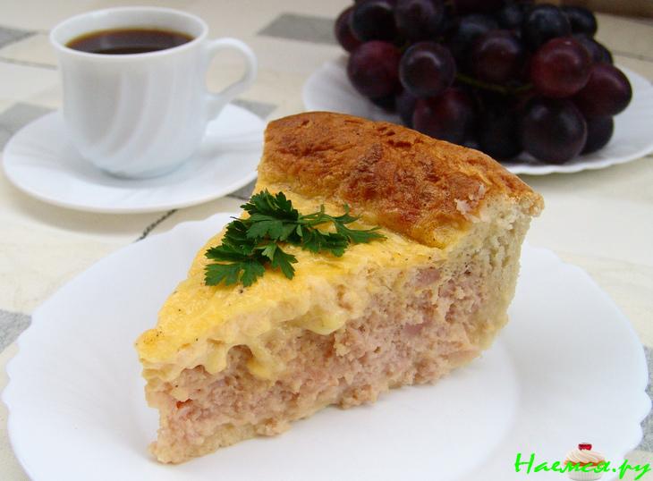 Ветчинный пирог к завтраку Ветчинный пирог к завтраку