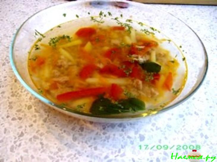 Суп из консервированного тунца (мой вариант) Суп из консервированного тунца (мой вариант)