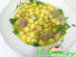 Нут с мясом