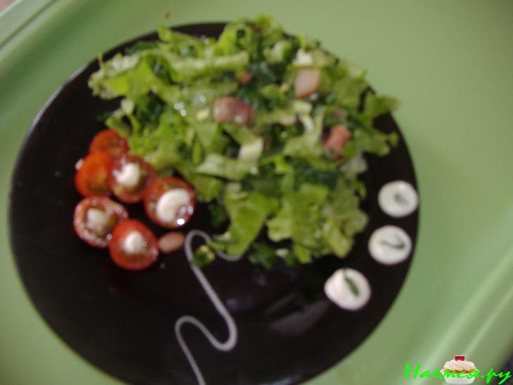 Салат "Свежесть" с беконом