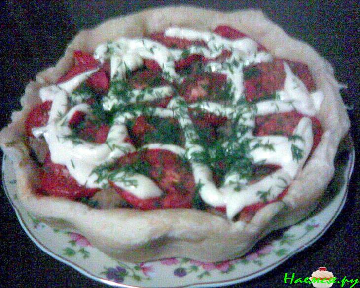 Пицца-пирог для постящихся и вегетарианцев