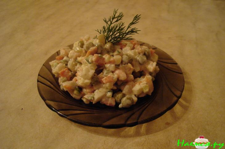 Салат из креветок с овощами Салат из креветок с овощами