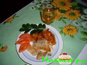 Рыба в овощном соусе