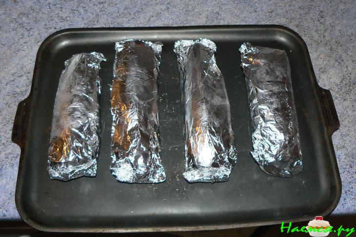 Рыба в фольге, с картошкой фри