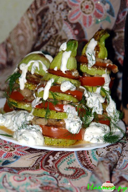 Башенки из кабачков