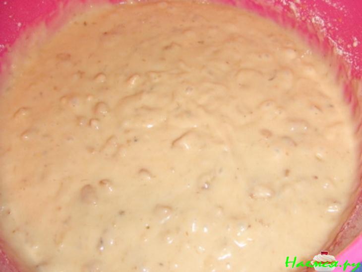 Банановый кекс с грецкими орехами