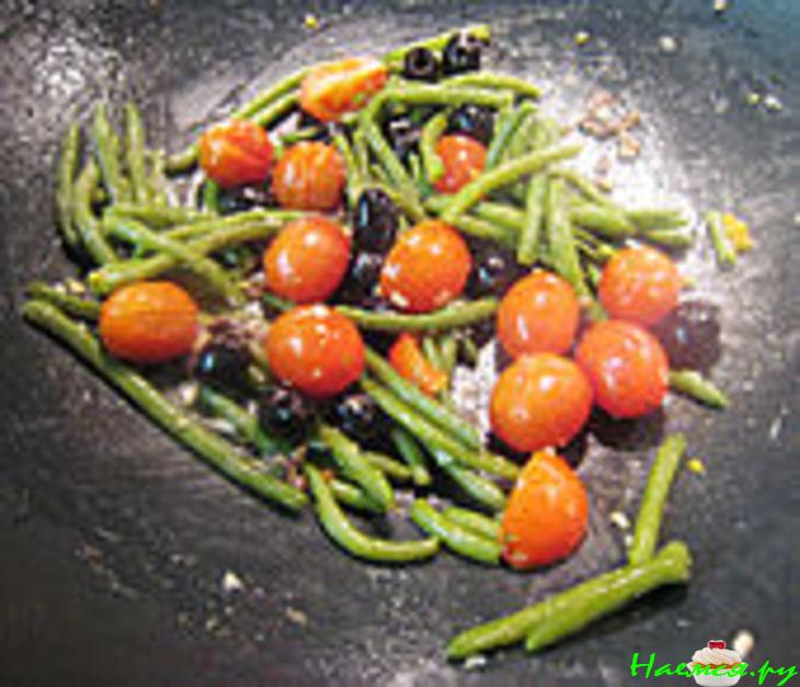 Рыбное чудо с овощами и креветками