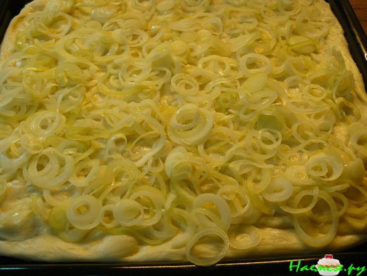 Рыбный пирог (тесто дрожжевое на сыворотке)