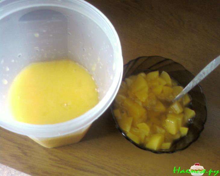 Торт для Сына с творогом и персиками