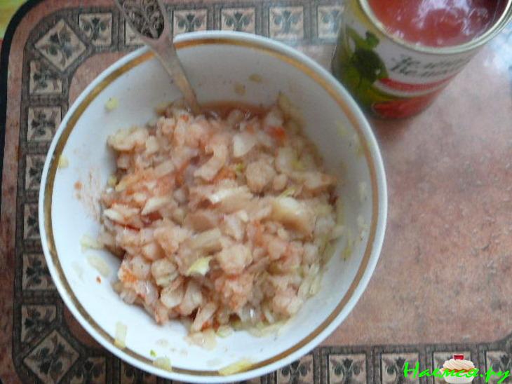 Лапти с рыбой