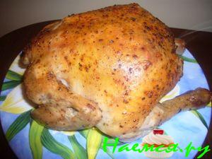 Курица по-французски с чесноком в коньяке