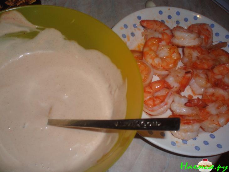 А-ля Цезарь с креветками