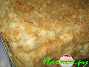 Торт "Наполеон" из готового теста Торт "Наполеон" из готового теста